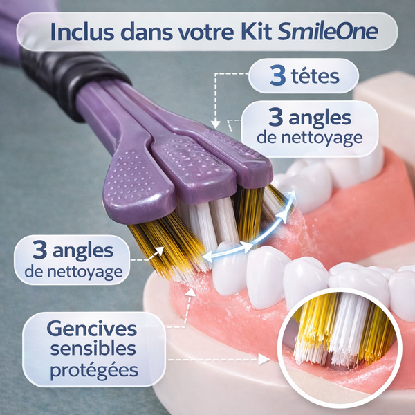 Kit SmileOne 4 en 1 – Tout pour un Sourire Sain et Éclatant